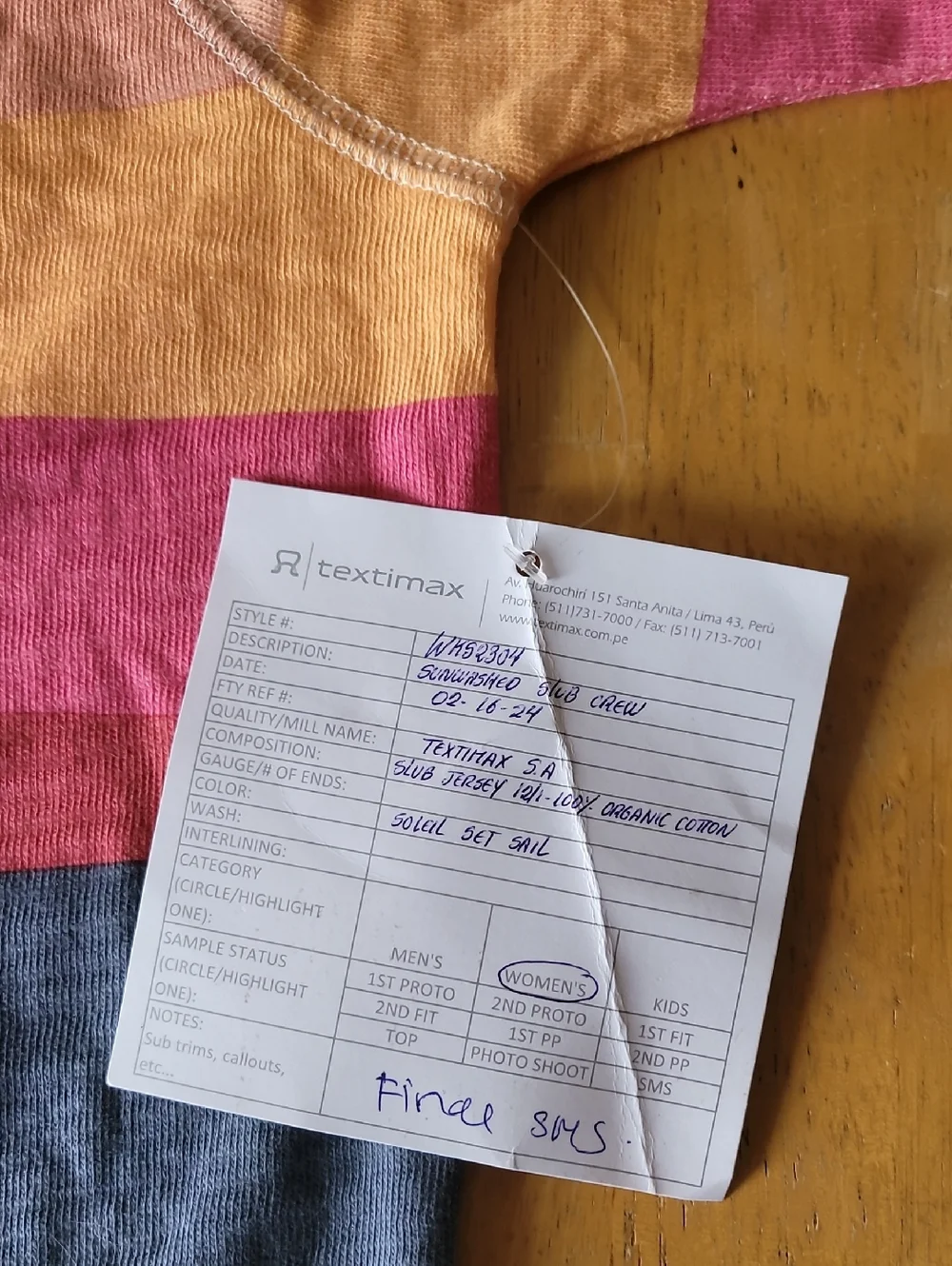 Faherty Sunwashed Slub Crewneck Sweater Soleil Sunset Waves - Picture 8 of 11